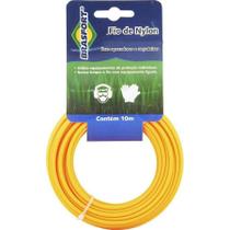 Fio nylon cortar grama brasfort 3,0mm 10m 7536