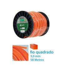 Fio Nylon Laranja Quadrado Roçadeira Grama Ekilon Fio Nylon Laranja Quadrado Roçadeira Grama Ekilon