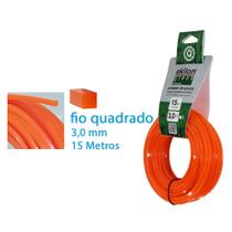 Fio Nylon Laranja Quadrado Roçadeira Grama Ekilon Fio Nylon Laranja Quadrado Roçadeira Grama Ekilon