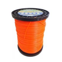 Fio Nylon Roçadeira 2,7mm Quadrado 2kg 279mt Laranja Spinner