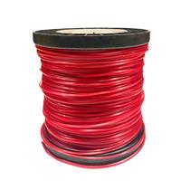 Fio Nylon Roçadeira 2kg 3.0mm Vermelho Redondo Bobina Fuzil