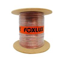 Fio para Áudio Foxlux Fio Bicolor 1,00mm (2X16 AWG) 100m para Sonorização Ambiente e Automotiva