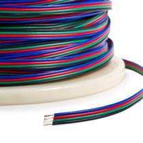 Fio para Fita LED RGB 4 vias - 5 metros Fio para Fita LED RGB 4 vias - 5 metros