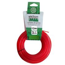 Fio para roçadeira cortador de grama 3mm Ekilon Grass 12 metros Fio para roçadeira cortador de grama 3mm Ekilon Grass 12 metros