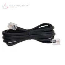 Fio para Telefone Cabo Telefone Rj11 2 Vias com 10 Metros Fio para Telefone Cabo Telefone Rj11 2 Vias com 10 Metros