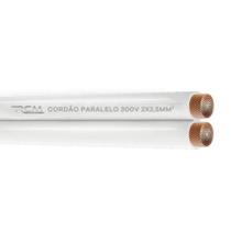 Fio Paralelo 300V 2 X 2,5mm Rolo 500m Branco para Instalação Residencial RCM Cabos Elétricos Fio Paralelo 300V 2 X 2,5mm Rolo 500m Branco para Instalação Residencial RCM Cabos Elétricos