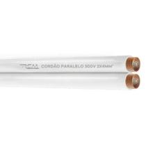 Fio Paralelo Elétrico 300V 2x4mm para Instalações Diversas Branco RCM Cabos Elétricos Fio Paralelo Elétrico 300V 2x4mm para Instalações Diversas Branco RCM Cabos Elétricos
