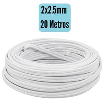 Fio Paralelo Elétrico Cobre 2x1,5mm e 2x2,5mm - Rolos Com 10, 20, 30, 40, 50 e 100 Metros