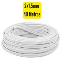 Fio Paralelo Elétrico Cobre 2x1,5mm e 2x2,5mm - Rolos Com 10, 20, 30, 40, 50 e 100 Metros