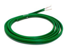 Fio Paralelo Verde Alto Falante Som Automotivo 2x0,75mm 25 Metros Extra Flexível Emborrachado Auto 25m