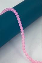 Fio Pedra Jade Rosa 6mm - 40cm com Aproximadamente 60 Pedras Fio Pedra Jade Rosa 6mm - 40cm com Aproximadamente 60 Pedras