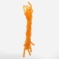 Fio Pedras 11mm 32un Redondo Craquelada Laranja 32cm Art. Fio Pedras 11mm 32un Redondo Craquelada Laranja 32cm Art.