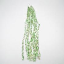 Fio Pedras 16x6mm 20un Retângulo Listra Verde 30cm Artes