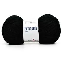 Fio Petit Bebê Pingouin 100g - Cor 100 - Preto
