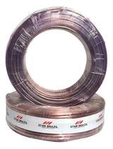 Fio polarizado cristal 2x0,30mm rolo 100m flexível e seguro