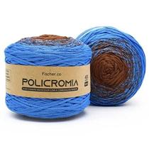 FIO POLICROMIA 400 MTS COR 916-GRUTA AZUL - Fio de Alta Qualidade para Artesanato