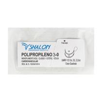 Fio Polipropileno Azul 3-0 C/ Ag 3/8 Cir Cil 3 Cm Shalon