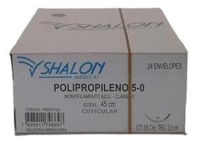 Fio Polipropileno Azul 5-0 C/ Ag 3/8 Cir Cil 2 Cm Shalon Fio Polipropileno Azul 5-0 C/ Ag 3/8 Cir Cil 2 Cm Shalon