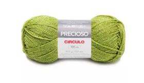 FIO PRECIOSO CÍRCULO COR 5098 CHÁ VERDE 100 GR - Fio de Tricô e Crochê FIO PRECIOSO CÍRCULO COR 5098 CHÁ VERDE 100 GR - Fio de Tricô e Crochê