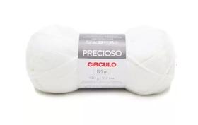 FIO PRECIOSO CÍRCULO COR 8001 BRANCO 100 GR - Fio de Tricô e Crochê