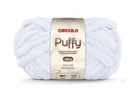 Fio Puffy Círculo 200g Tricô e Crochê de Dedo COR:8001-Branco