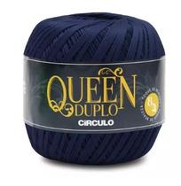 FIO QUEEN DUPLO 8/4 COR 2856 ANIL PROFUNDO 100 GR CÍRCULO - Algodão Egípcio FIO QUEEN DUPLO 8/4 COR 2856 ANIL PROFUNDO 100 GR CÍRCULO - Algodão Egípcio