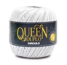 FIO QUEEN DUPLO 8/4 COR 8001 BRANCO 100 GR CÍRCULO - Algodão Egípcio FIO QUEEN DUPLO 8/4 COR 8001 BRANCO 100 GR CÍRCULO - Algodão Egípcio