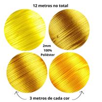 Fio Rabo De Rato Cordão Kit 12 Metros Varias Cores Nybc