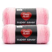 Fio Red Heart Super Saver Jumbo Rosa Claro 283g (2x) Fio Red Heart Super Saver Jumbo Rosa Claro 283g (2x)