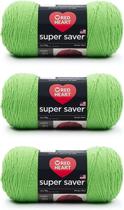 Fio Red Heart Super Saver Spring Green 198g/364m - pacote com 3