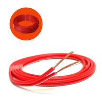 Fio Rolo Cabo Força Paralelo 100 Metros Vermelho Uniq Cable