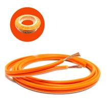Fio Rolo de Cabo Força Paralelo 100 Metros Laranja Uniqcable