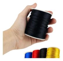 Fio Seda - Cordão Rabo Rato 2Mm- Preto - Nybc Cor Preto 310