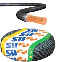 Fio Sil Cabo Flexível 6mm 100 Metros Fio Elétrico Anti Chama Diversas Cores