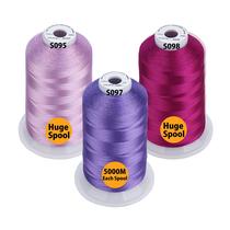 Fio Simthread 3 Pacotes de Poliéster para Bordado Roxo Fio Simthread 3 Pacotes de Poliéster para Bordado Roxo
