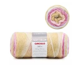 Fio Soft Blur 100g - Cor 9376 Jardim de Infância - Círculo