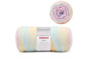 Fio Soft Blur Círculo 100g Cor 9261 Fim de Tarde - 240 Metros