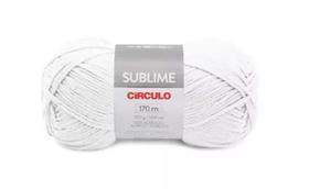 FIO SUBLIME CÍRCULO COR 0010 BRANCO 100 GR - Ideal para Tricô e Crochê