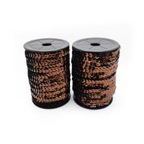 Fio Trançado Lantejoula 6mm 50 Metros Carnaval Escolha a Cor