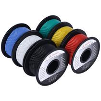 Fio ZIGPEO 22 AWG Silicone 6 cores, cobre flexível de 18 m
