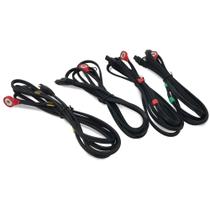 Fios de chumbo Discount TENS, pacote com 4 unidades, compatível com Compex, 152 cm