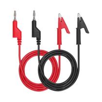 Fios De Teste De Ponta Dupla De 1M, 4 Peças, Plugue Banana De 4mm, Clipe Jacaré, Fios De Teste DIY Fios De Teste De Ponta Dupla De 1M, 4 Peças, Plugue Banana De 4mm, Clipe Jacaré, Fios De Teste DIY