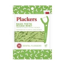 Fios Dentais Plackers Mint para Dentes Traseiros 75 Unidades