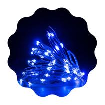Fios Luz De Fada Cordão String Light 50 Leds 5 Metros Azul