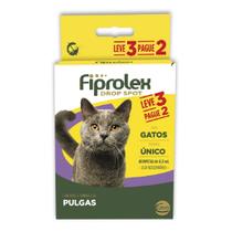 Fiprolex Ceva Gatos Antipulgas e Carrapatos Leve 3 Pague 2