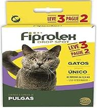 Fiprolex Drop Spot Gatos 0,5ml Combo com 3 Pipetas Fiprolex Drop Spot Gatos 0,5ml Combo com 3 Pipetas