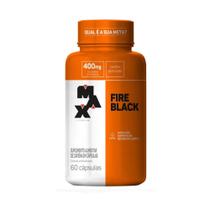 Fire Black 60 Caps - Max Titanium Cafeína 100% pura