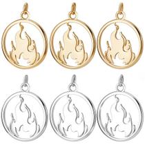 Fire Charms Beebeecraft banhado a ouro 18K e prata esterlina 925 Fire Charms Beebeecraft banhado a ouro 18K e prata esterlina 925