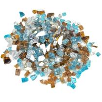 Fire Glass Stanbroil Blended Aqua Blue, Platina, Cobre 4,5 kg