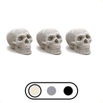 Fire Pit Skull Log OSKER Mini 3 Ceramic à prova de fogo bege claro Fire Pit Skull Log OSKER Mini 3 Ceramic à prova de fogo bege claro